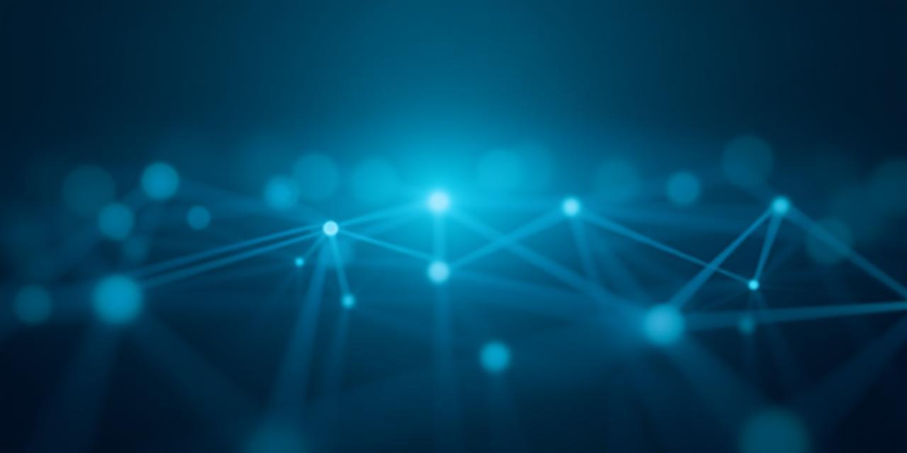 Abstract tech network background representing performance and innovation