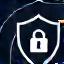 Icon depicting enterprise-grade security with shield symbol